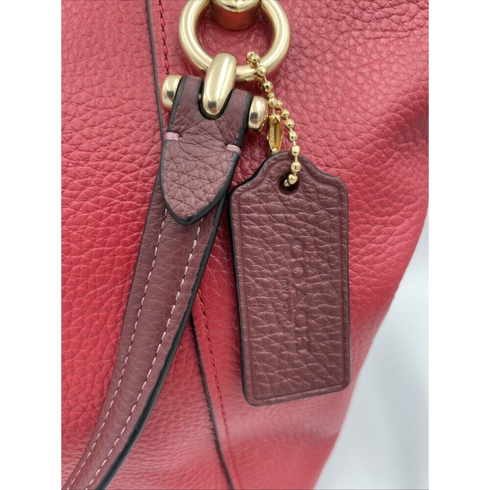 COACH Kacey Satchel In Colorblock - C6841 Red NEW - Picture 3 of 12